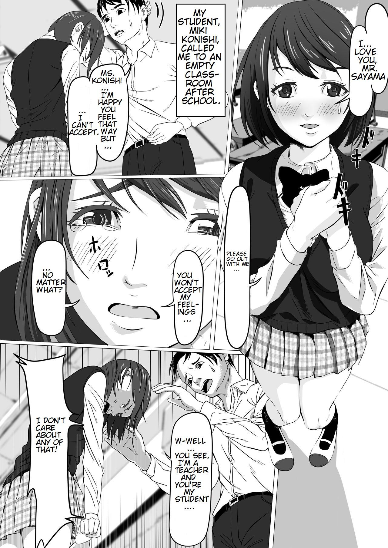 Teen Hardcore Oshiego ni Chiisaku Sarete Sukihoudai | Shrunken By Your Student - Original Curvy - Page 2
