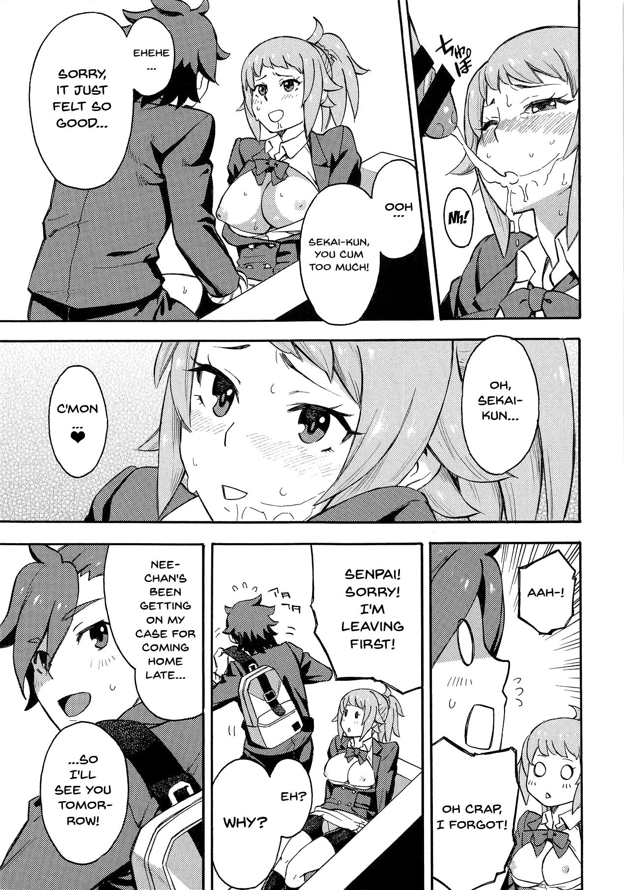 Blond BUILD OVER TRY! - Gundam build fighters try Threesome - Page 4