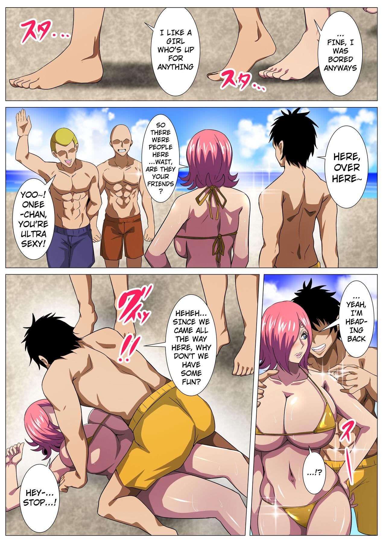 [Q Doujin] Bakunyuu Onee-san no Asedaku Ecchi | Having Sweaty Sex With a Lewd Big Breasted Onee-san (One Piece) [English] {Doujins.com} 4