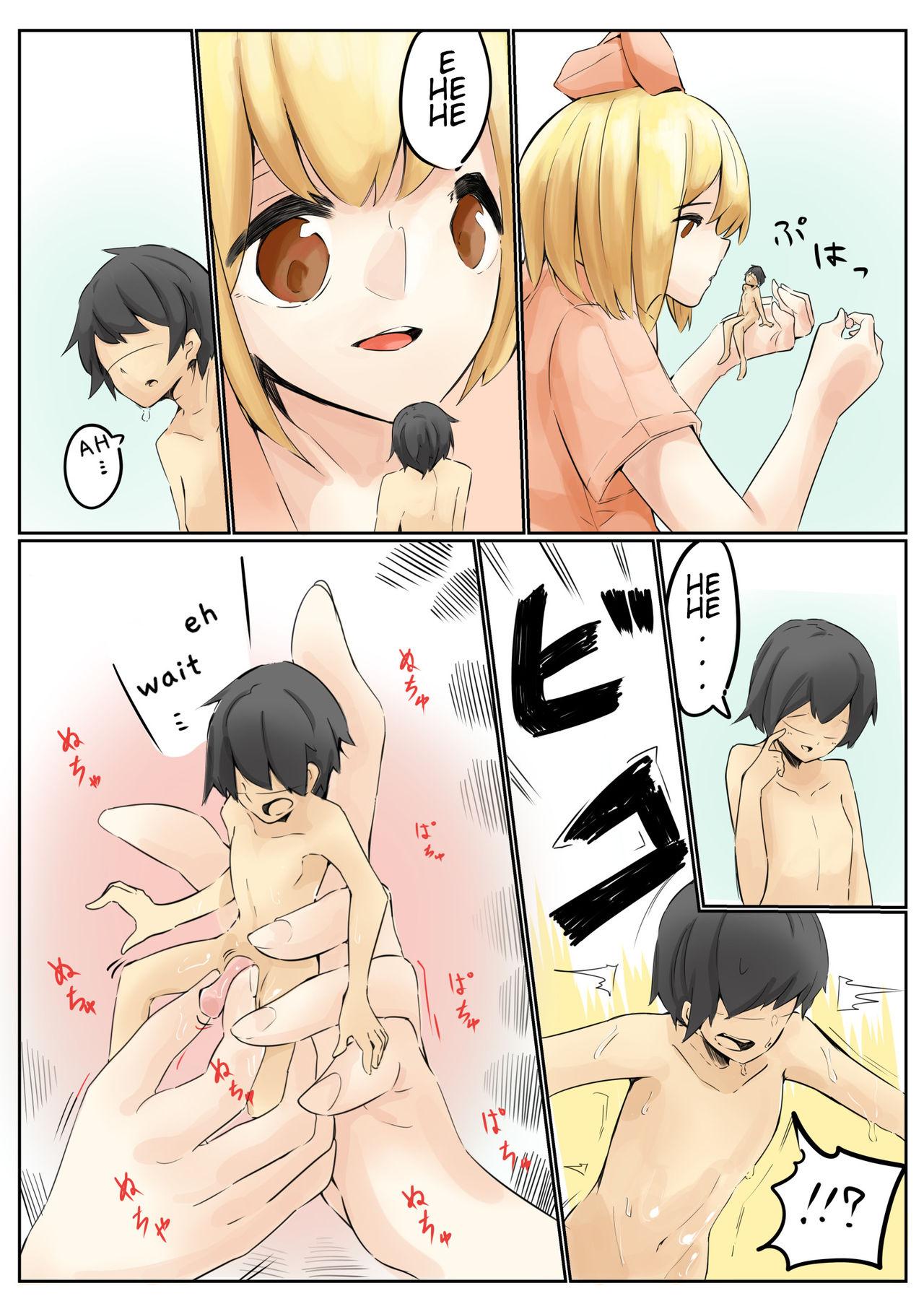 Gay Shorthair Shrunken With My Childhood Friend And... - Original Strap On - Page 12