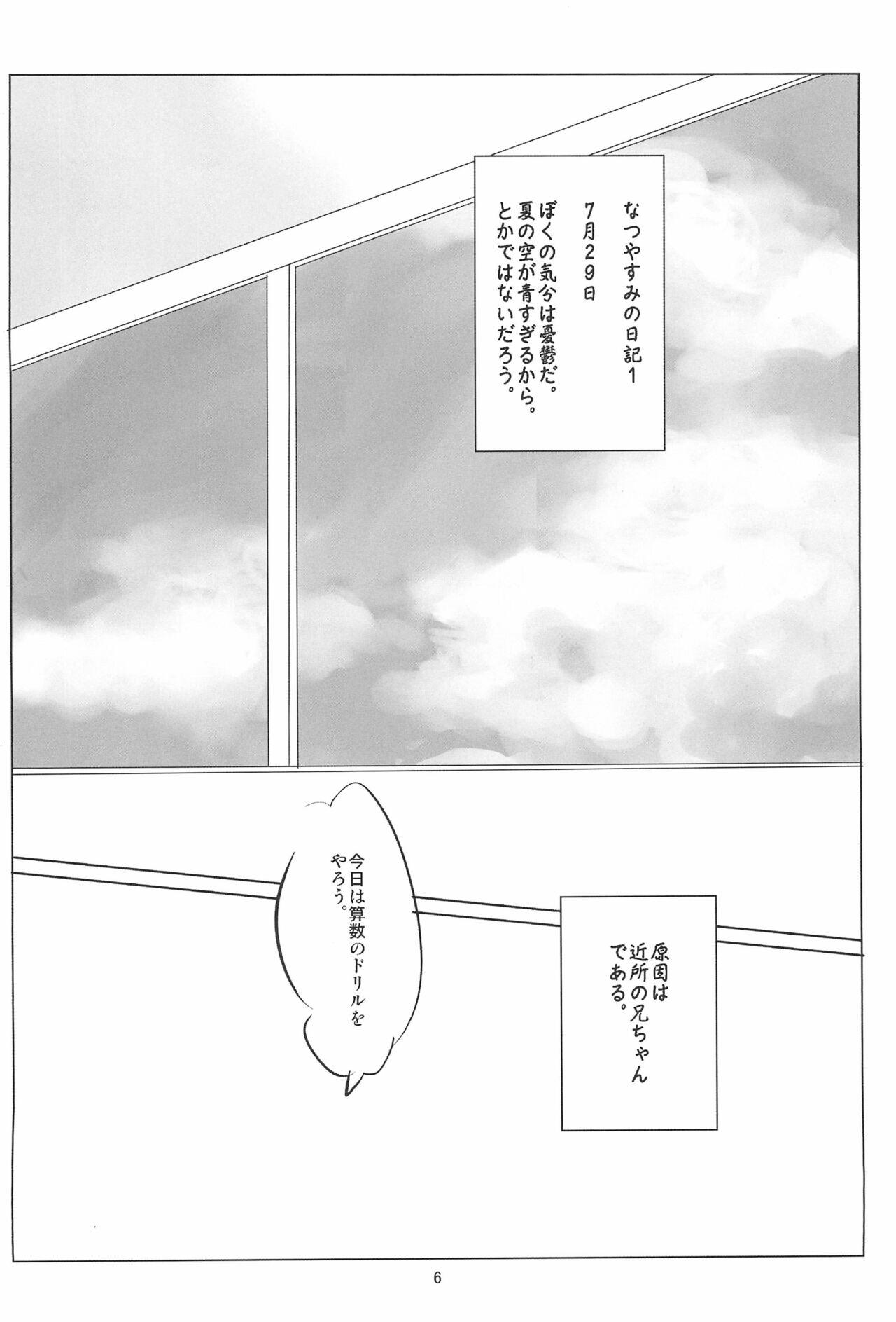 Anal Gape Itsunimo mashite Kotoshi no Natsu wa Atsui kara Nii-chan no Atama wa Kurutteshimatta - Original Bwc - Page 6