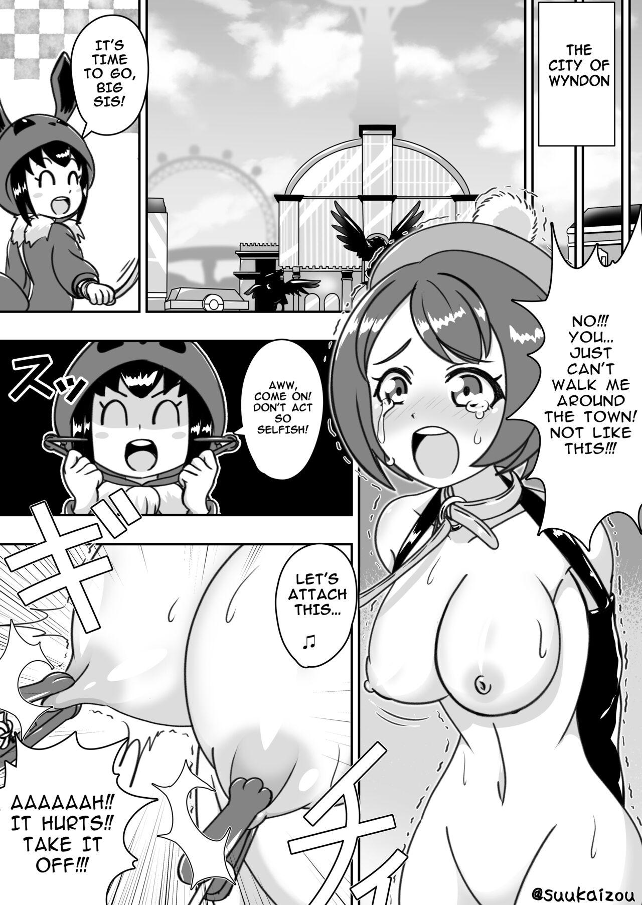 Yuri-chan, Pokemon pretend to be naked and take a walk with a nipple lead 3
