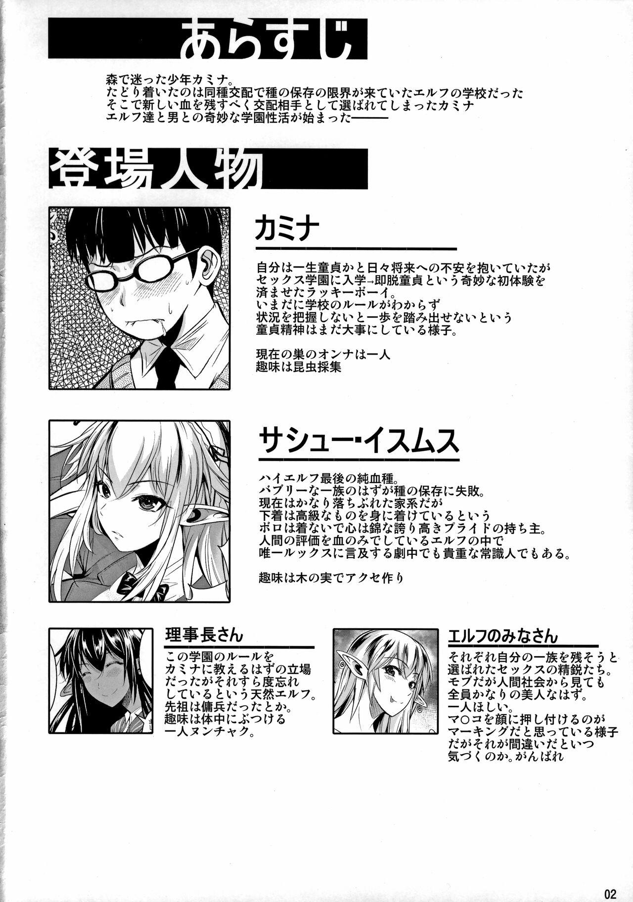 Fake High Elf × High School Haku - Original Guyonshemale - Page 3