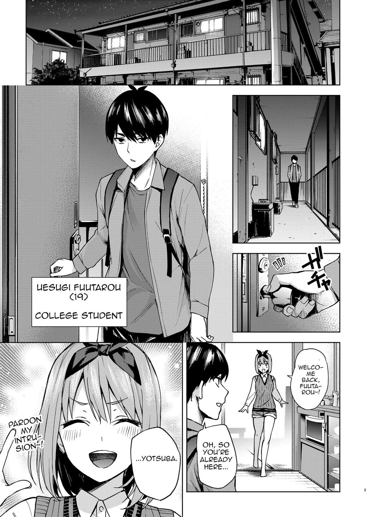 Wanking Ichinengo no Itazura | Fooling Around, One Year Later - Gotoubun no hanayome | the quintessential quintuplets Mouth - Page 4