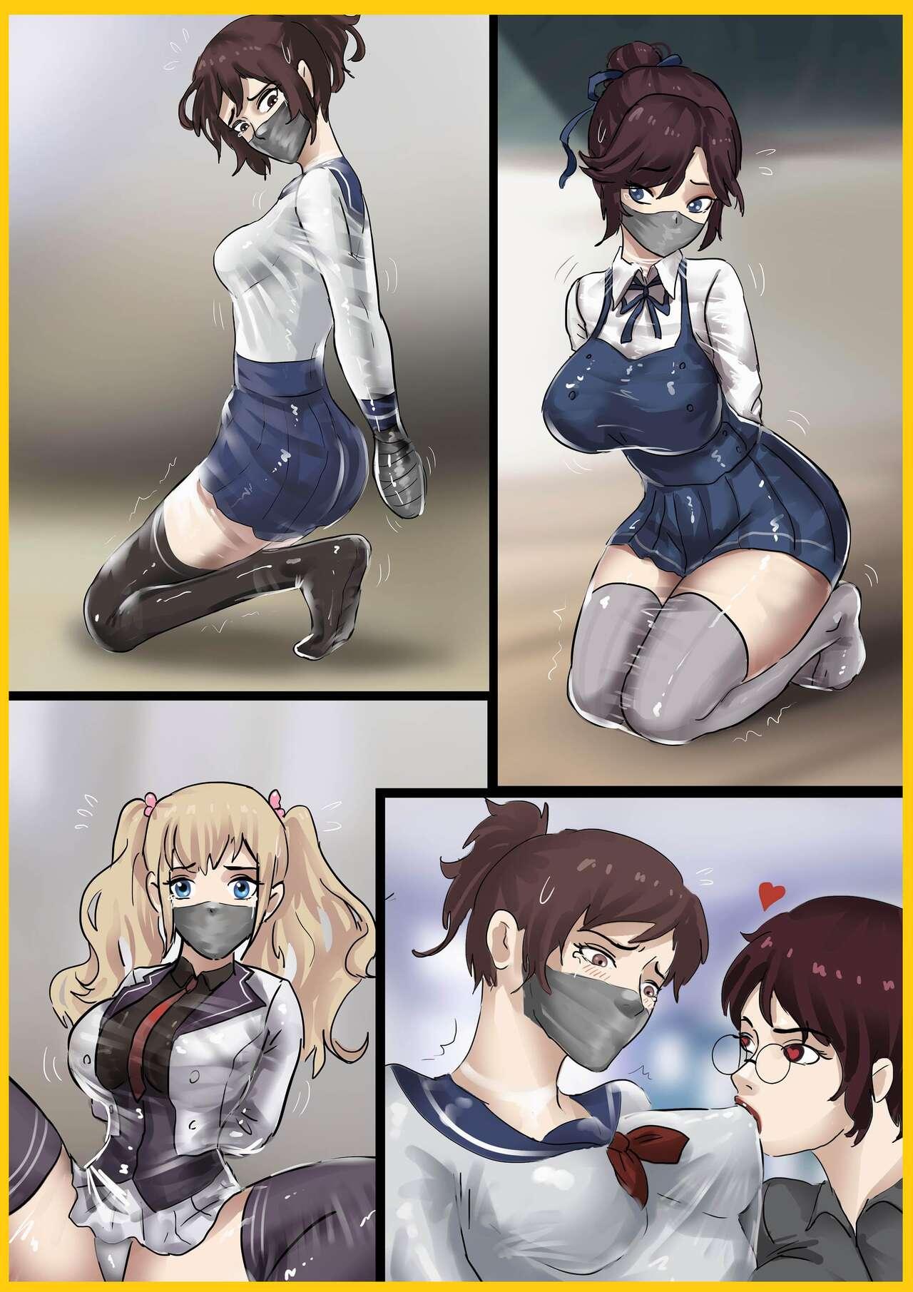 Lolicon 被真空全包的水手服少女 Sailor suit girl covered by vacuum Sexy Girl - Page 1