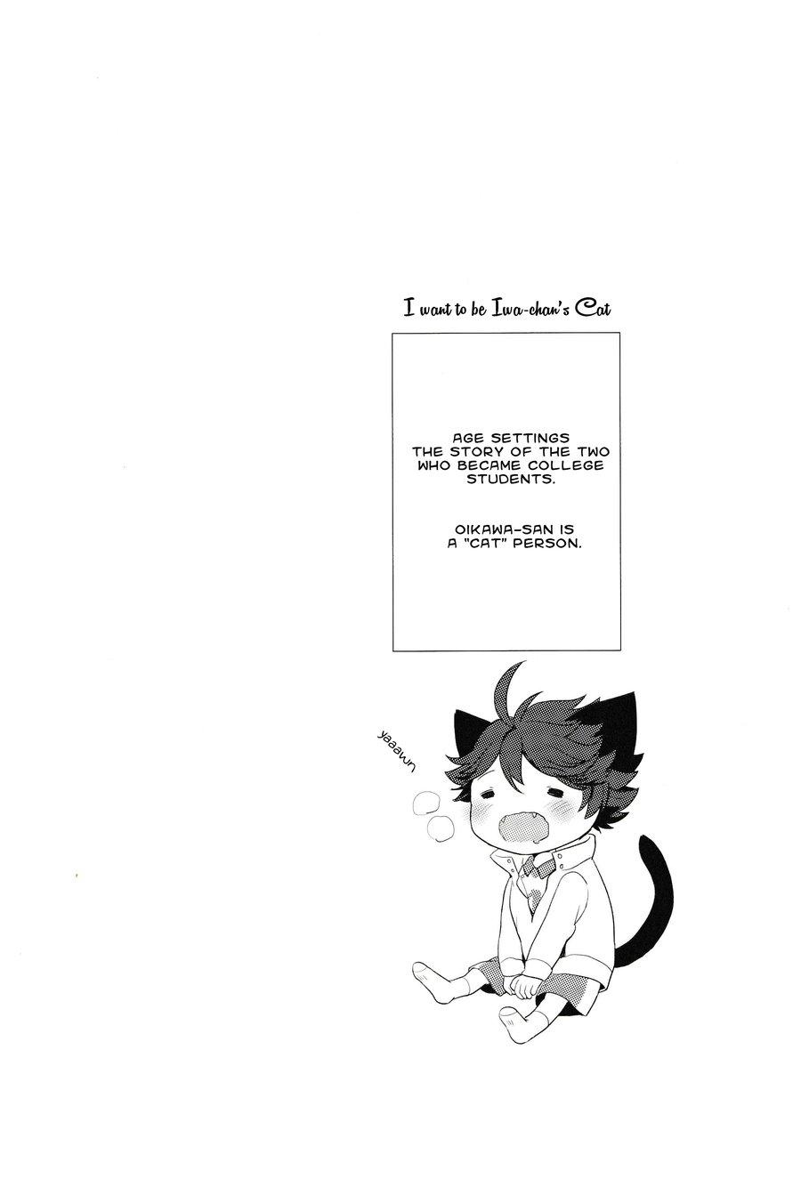 (RTS!!7) [Rototika (Kamishi Yue)] Iwa-chan no Neko ni Naritai | I Want To Be Iwa-Chan’s Cat (Haikyu!!) [English] 2