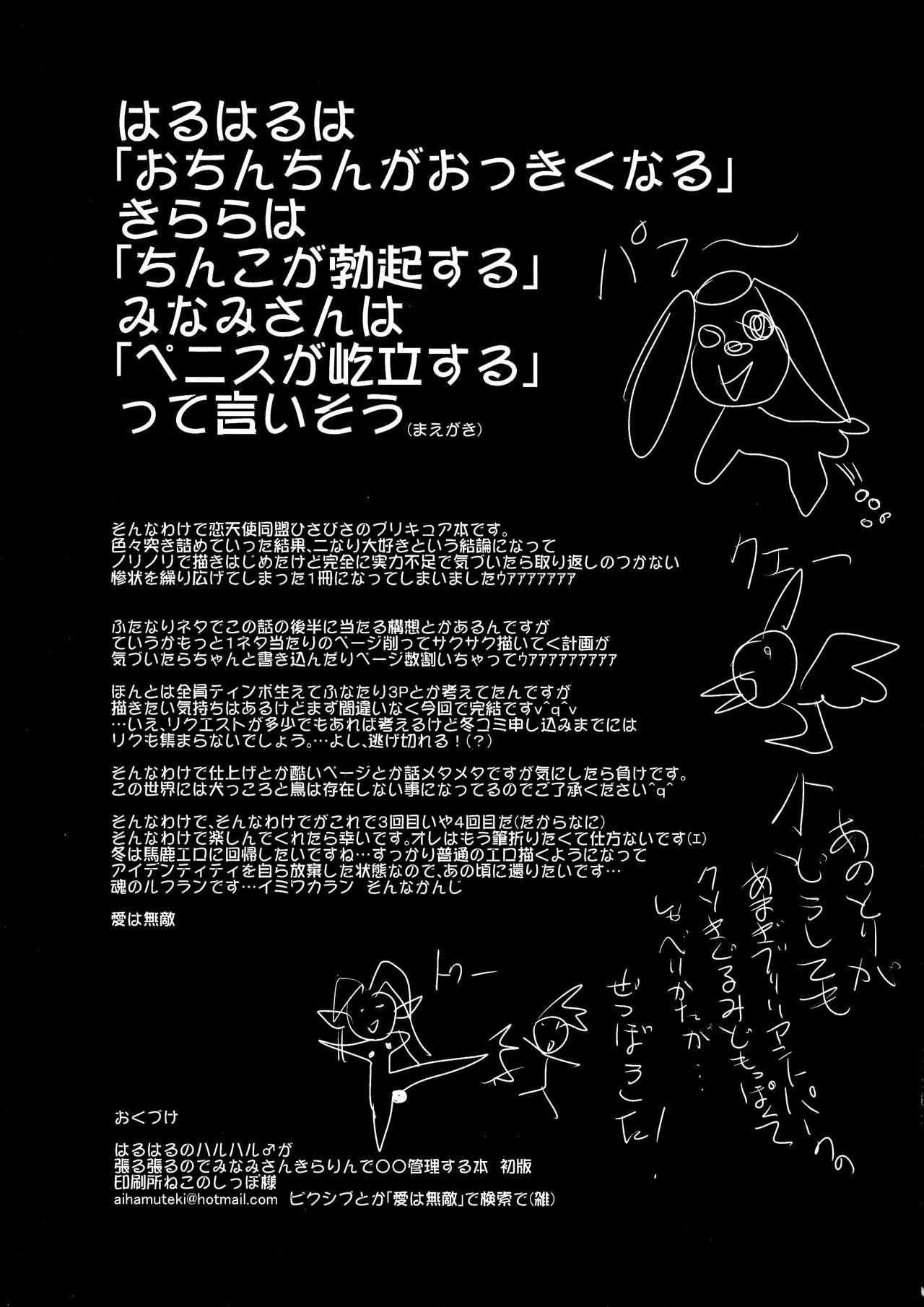 (C88) [Koi Tenshi Doumei (Ai wa muteki)] Haru-Haru no Haruharu ♂ ga Haru Haru no de Minami-san to Kirarin de ￮￮ kanri Suru hon (Go! Princess PreCure) 3
