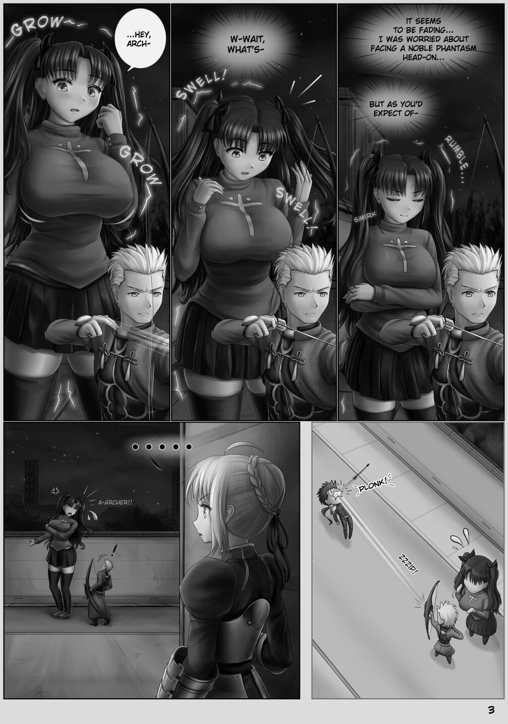 Blowjobs Rin-Surging Skyward - Fate extra Tight - Page 4