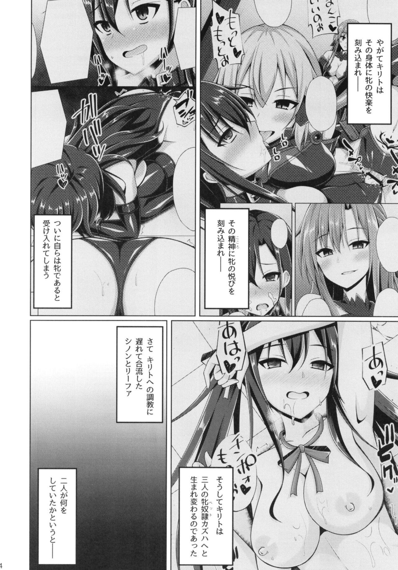 Free Hardcore Porn Kanojo-tachi no Nichijou wa Mou Modoranai... - Sword art online Gay Smoking - Page 4